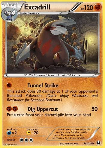 Carta Excadrill (56/108) do set Exploradores da Escuridão — Pokémon TCG | Bynx