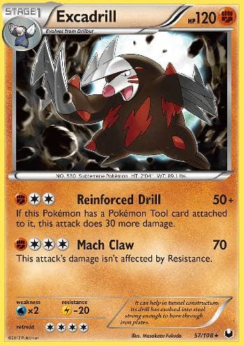 Carta Excadrill (57/108) do set Exploradores da Escuridão — Pokémon TCG | Bynx