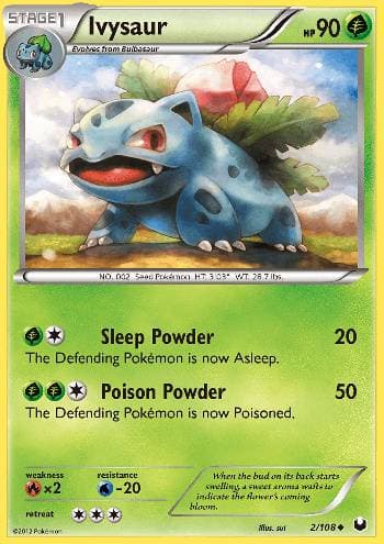 Carta Ivysaur (2/108) do set Exploradores da Escuridão — Pokémon TCG | Bynx