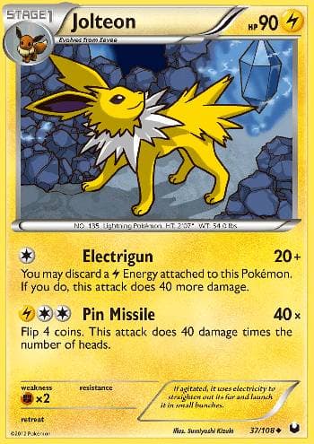 Jolteon (37/108) — Exploradores da Escuridão
