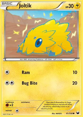 Carta Joltik (41/108) do set Exploradores da Escuridão — Pokémon TCG | Bynx