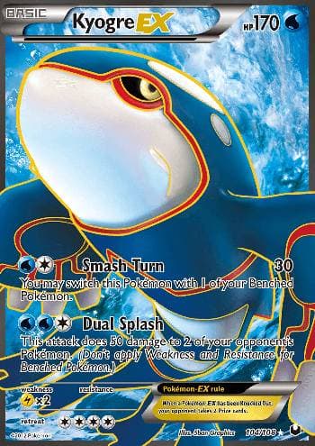 Kyogre-EX (104/108) — Exploradores da Escuridão
