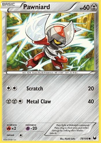 Carta Pawniard (78/108) do set Exploradores da Escuridão — Pokémon TCG | Bynx