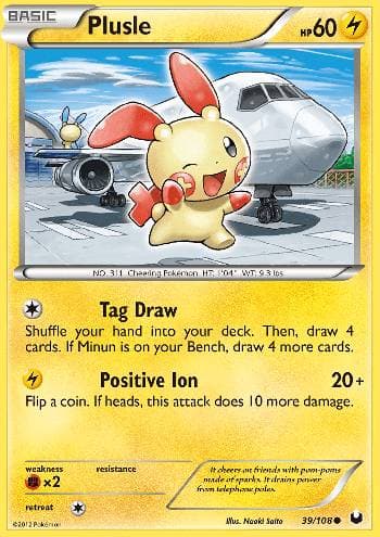 Carta Plusle (39/108) do set Exploradores da Escuridão — Pokémon TCG | Bynx