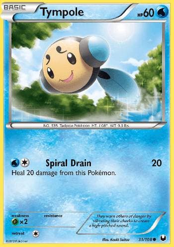 Carta Tympole (31/108) do set Exploradores da Escuridão — Pokémon TCG | Bynx