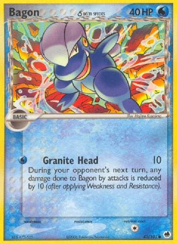 Carta Bagon (43/101) do set Dragon Frontiers — Pokémon TCG | Bynx