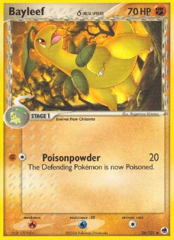 Carta Bayleef (26/101) do set Dragon Frontiers — Pokémon TCG | Bynx