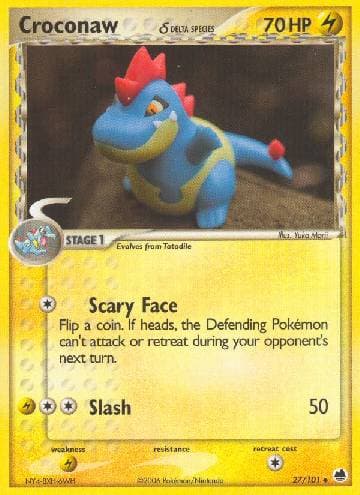 Carta Croconaw (27/101) do set Dragon Frontiers — Pokémon TCG | Bynx