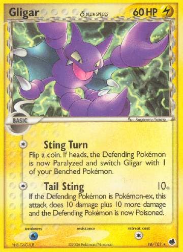 Carta Gligar (16/101) do set Dragon Frontiers — Pokémon TCG | Bynx