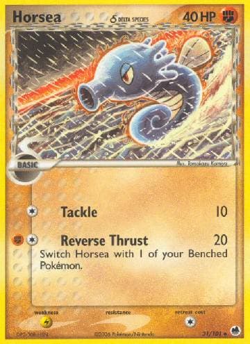 Carta Horsea (31/101) do set Dragon Frontiers — Pokémon TCG | Bynx