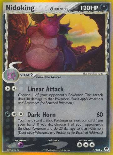 Carta Nidoking (6/101) do set Dragon Frontiers — Pokémon TCG | Bynx