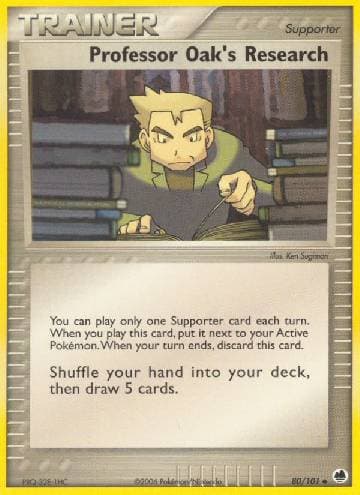 Carta Professor Oak's Research (80/101) do set Dragon Frontiers — Pokémon TCG | Bynx