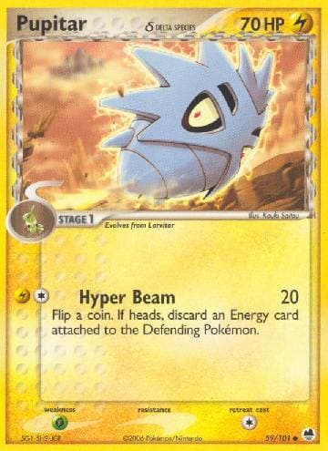 Carta Pupitar (59/101) do set Dragon Frontiers — Pokémon TCG | Bynx
