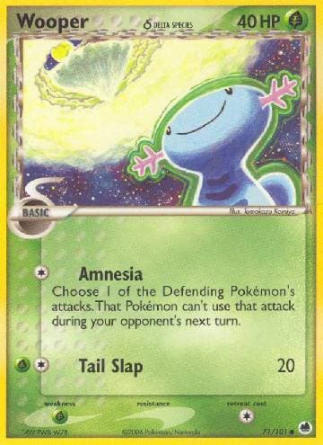 Carta Wooper (71/101) do set Dragon Frontiers — Pokémon TCG | Bynx