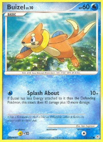 Carta Buizel (72/130) do set Diamante & Pérola — Pokémon TCG | Bynx