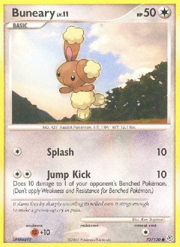 Carta Buneary (73/130) do set Diamante & Pérola — Pokémon TCG | Bynx