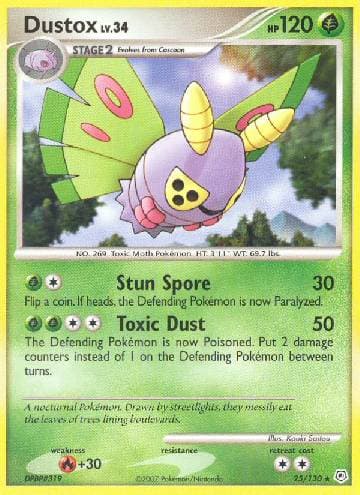 Carta Dustox (25/130) do set Diamante & Pérola — Pokémon TCG | Bynx