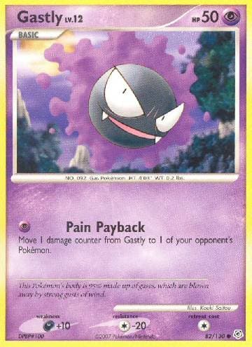 Carta Gastly (82/130) do set Diamante & Pérola — Pokémon TCG | Bynx