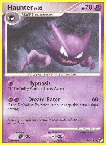 Carta Haunter (50/130) do set Diamante & Pérola — Pokémon TCG | Bynx