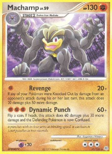 Carta Machamp (31/130) do set Diamante & Pérola — Pokémon TCG | Bynx