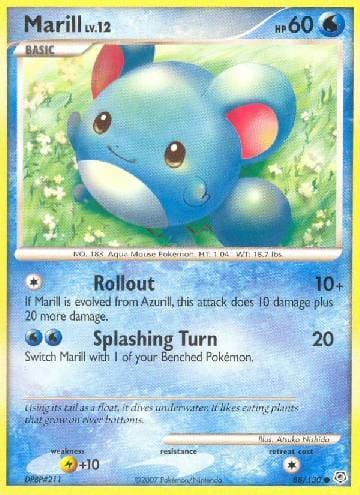 Carta Marill (88/130) do set Diamante & Pérola — Pokémon TCG | Bynx