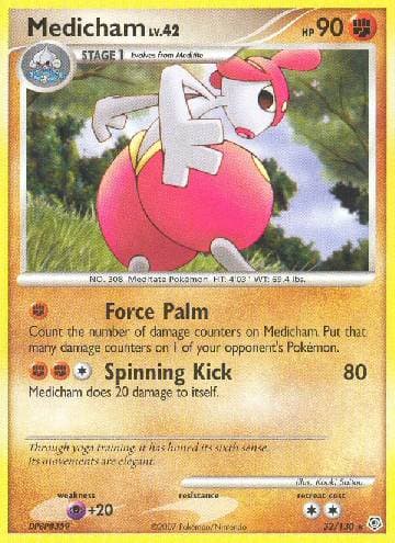 Carta Medicham (32/130) do set Diamante & Pérola — Pokémon TCG | Bynx