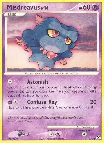 Carta Misdreavus (91/130) do set Diamante & Pérola — Pokémon TCG | Bynx