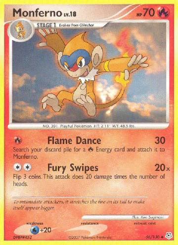 Carta Monferno (56/130) do set Diamante & Pérola — Pokémon TCG | Bynx