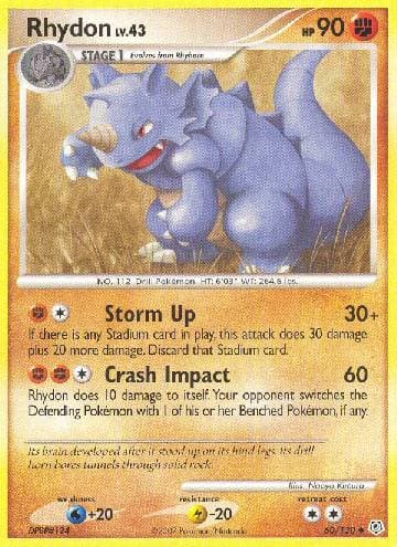 Carta Rhydon (60/130) do set Diamante & Pérola — Pokémon TCG | Bynx