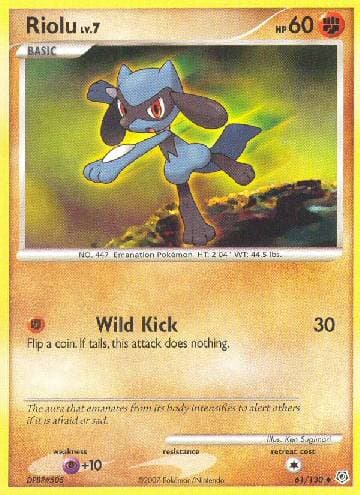 Carta Riolu (61/130) do set Diamante & Pérola — Pokémon TCG | Bynx