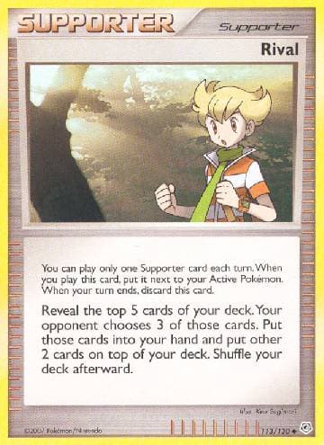 Carta Rival (113/130) do set Diamante & Pérola — Pokémon TCG | Bynx