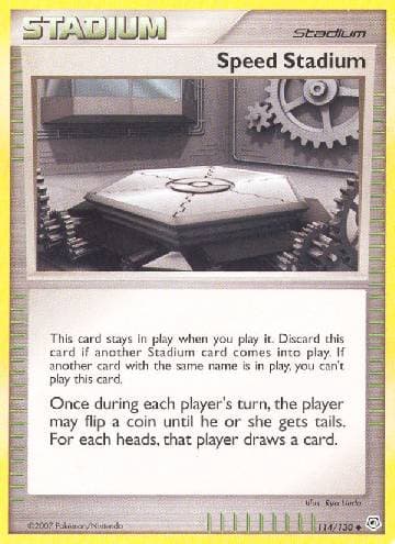 Carta Speed Stadium (114/130) do set Diamante & Pérola — Pokémon TCG | Bynx