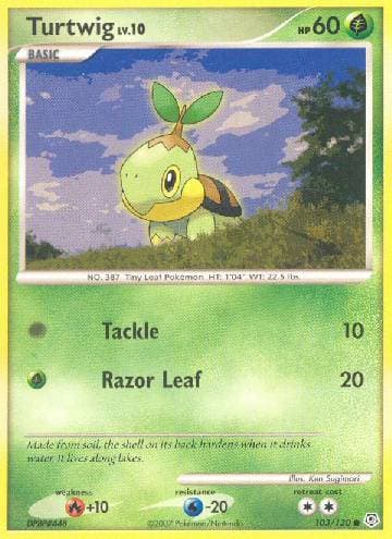 Carta Turtwig (103/130) do set Diamante & Pérola — Pokémon TCG | Bynx