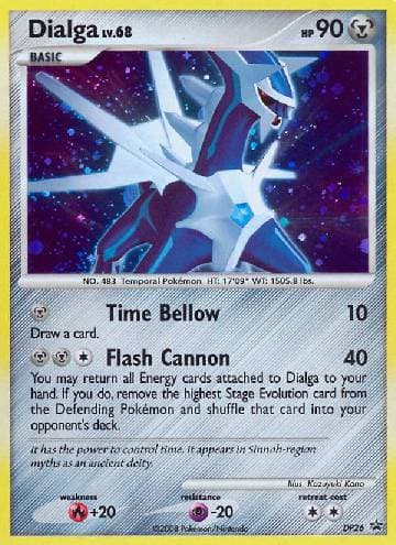 Carta Dialga (DP26/56) do set Diamante & Pérola Promos — Pokémon TCG | Bynx