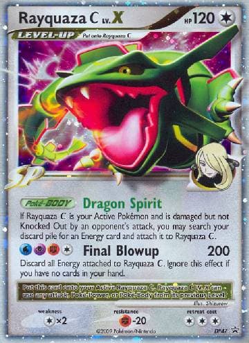 Carta Rayquaza C LV.X (DP47/56) do set Diamante & Pérola Promos — Pokémon TCG | Bynx