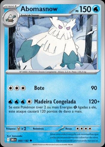 Carta Abomasnow (060/182) do set Rivais Predestinados — Pokémon TCG | Bynx