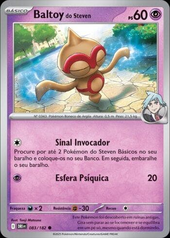 Carta Baltoy do Steven / Steven — Pokémon TCG | Bynx