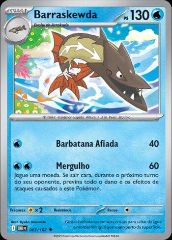 Carta Barraskewda (063/182) do set Rivais Predestinados — Pokémon TCG | Bynx