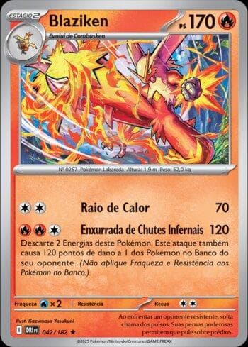 Carta Blaziken (042/182) do set Rivais Predestinados — Pokémon TCG | Bynx