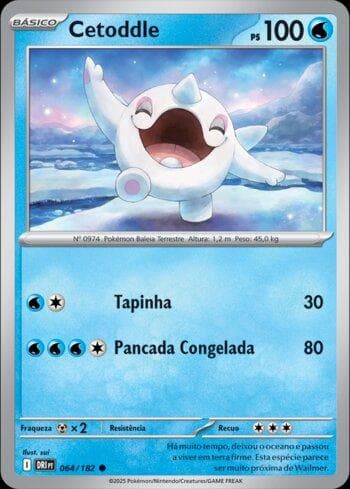 Carta Cetoddle (064/182) do set Rivais Predestinados — Pokémon TCG | Bynx