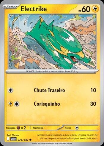 Carta Electrike (075/182) do set Rivais Predestinados — Pokémon TCG | Bynx