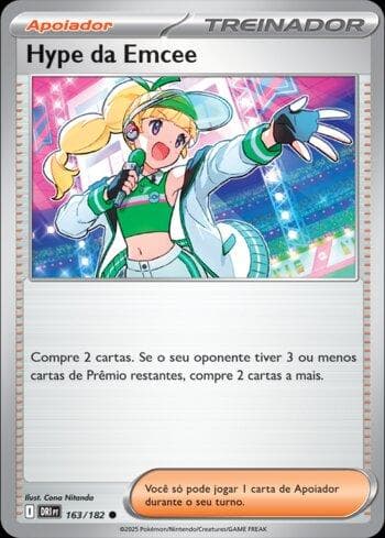Carta Emcee's Hype (163/182) do set Rivais Predestinados — Pokémon TCG | Bynx