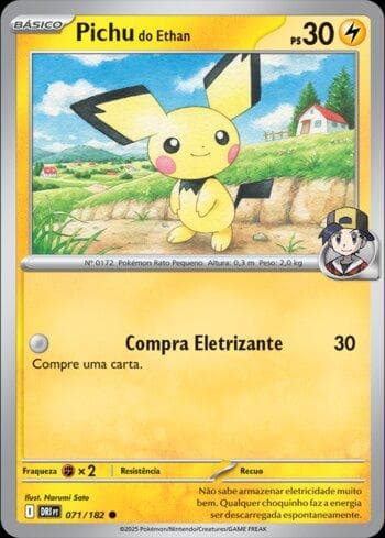 Carta Ethan's Pichu (071/182) do set Rivais Predestinados — Pokémon TCG | Bynx