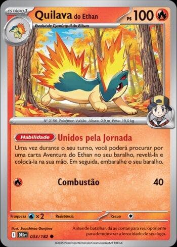 Carta Ethan's Quilava (033/182) do set Rivais Predestinados — Pokémon TCG | Bynx