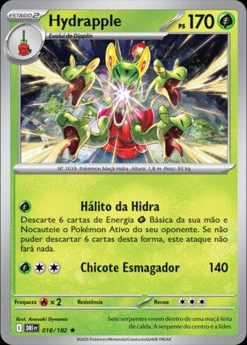 Carta Hydrapple (018/182) do set Rivais Predestinados — Pokémon TCG | Bynx