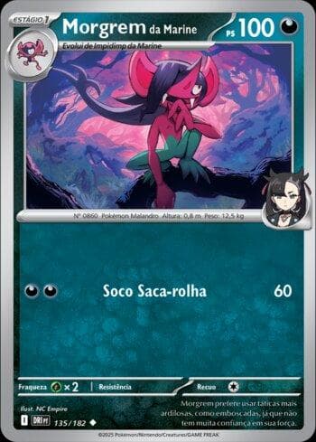 Carta Marnie's Morgrem (135/182) do set Rivais Predestinados — Pokémon TCG | Bynx