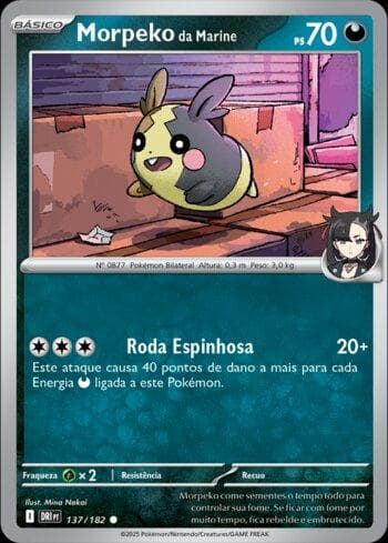 Carta Marnie's Morpeko (137/182) do set Rivais Predestinados — Pokémon TCG | Bynx