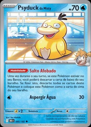 Carta Misty's Psyduck (045/182) do set Rivais Predestinados — Pokémon TCG | Bynx