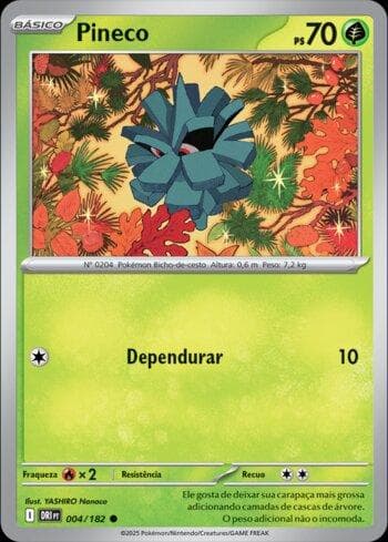 Carta Pineco (004/182) do set Rivais Predestinados — Pokémon TCG | Bynx