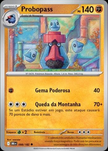 Carta Probopass (098/182) do set Rivais Predestinados — Pokémon TCG | Bynx
